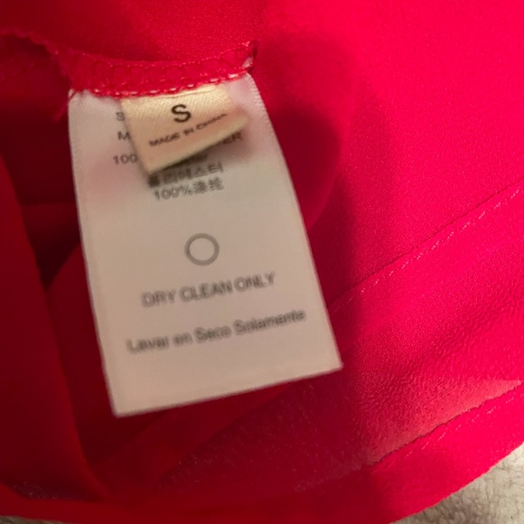 Red sheer lined sleeveless blouse, size S, $15 - Picture 4 of 6